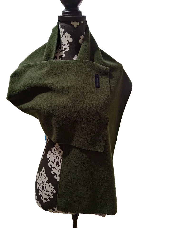 冬季围巾成人男式 4.5 英尺 x 1 英尺猎人绿色冬季配件旧海军蓝 — 第 2/4 张图片