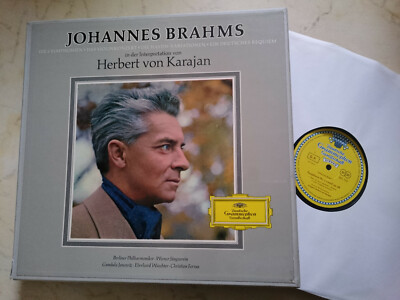 BRAHMS 4 Symphonien,Haydn Variationen,Deutsches Requiem KARAJAN *7LP DGG TULIP*