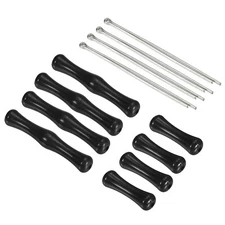 Archery Bowstring Finger Saver 2/1.2 Inch, 4 Pack Silicone Finger Guard, Black