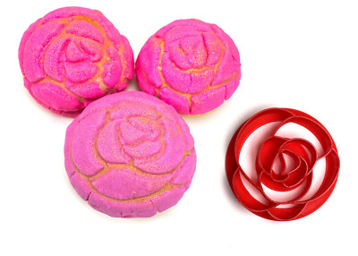 3.5   Rose Pan Dulce Stamp Rose Concha Stamp Pan Dulce Cutter
