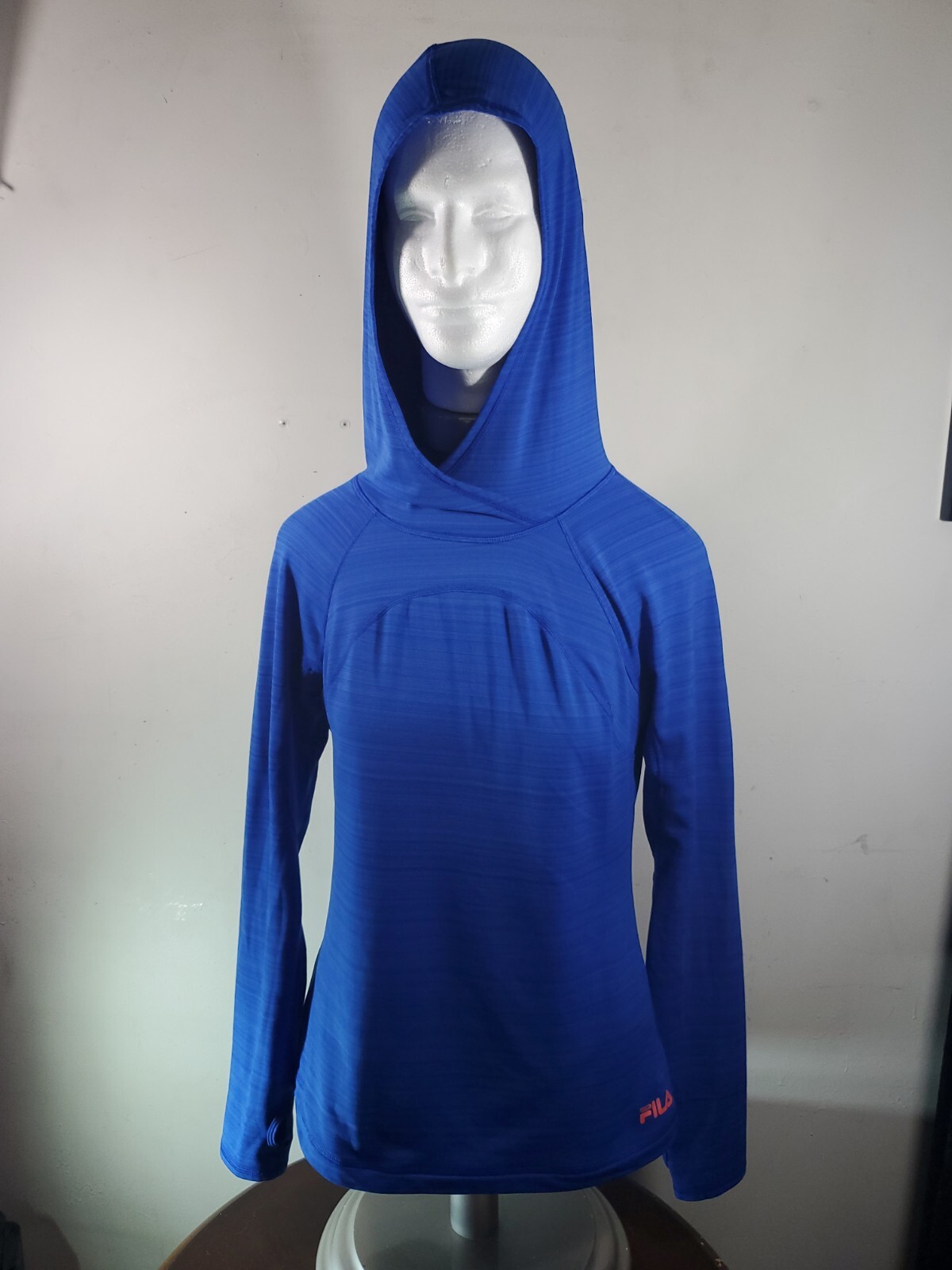 Fila Sport Felpa con Cappuccio Atletica Donna Blu Medio