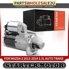 Auto. Trans Starter Motor for Mazda 2 2012 2013 2014 L4 1.5L 1.4KW 12Volt CW 13T