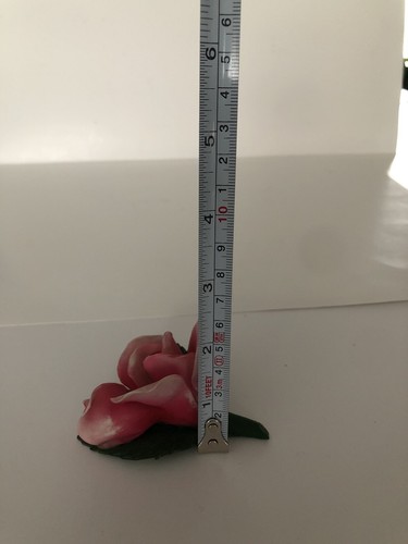 Capodimonte Pink Single Rose Italy - Picture 7 of 8