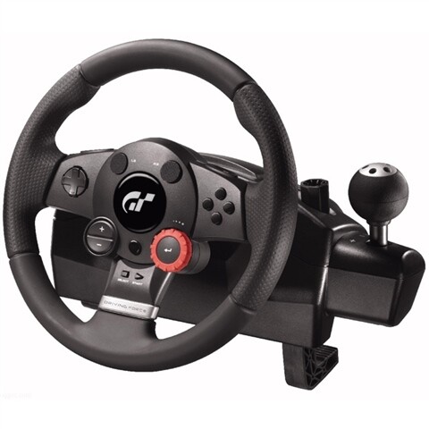 Logitech Driving Force GT Steering Wheel With Pedals Used