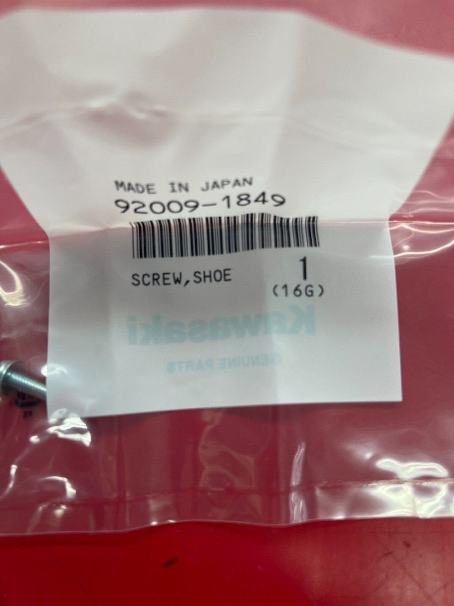 NOS KAWASAKI 92009-1849 SCREW,SHOE (ACTIVE #) | eBay