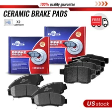 Front and Rear Ceramic Brake Pad Set for Acura TSX 2008 - 2012 Honda Accord 2.4L