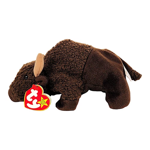 1998 Ty Beanie Baby Original Roam The Buffalo Stuffed Plush W/Tags Vintage