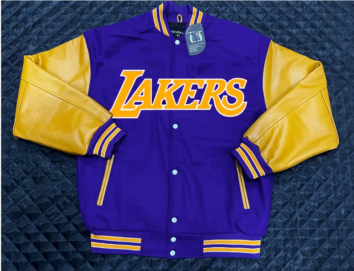 ジャケット・アウター Mitchell & Ness Los Angeles Lakers 2XL NBA Los Angeles Lakers beautiful Varsity jacket small medium