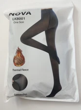 US Women Thermal Lined Translucent Pantyhose Winter Warm Fleece Tights Stockings