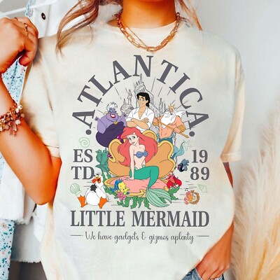 Disney Atlantica Est 1989 Little Mermaid Ariel Unisex Adult Kid Tee 82301