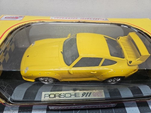 (Raro) Anson Racing Porsche 993 GT2 (amarillo mostaza) 1:18 diecast-en caja vintage. - Imagen 2 de 9