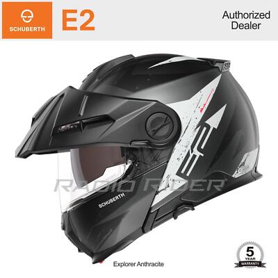 NEW Schuberth E2 Motorcycle Flip-Up Helmet | Explorer Anthracite 2XL | Free Ship