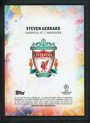 2024 STEVEN GERRARD 027/150 TOPPS INCEPTION UEFA CHAMPIONS 2024 STEVEN GERRARD 027/150 TOPPS INCEPTION UEFA CHAMPIONS