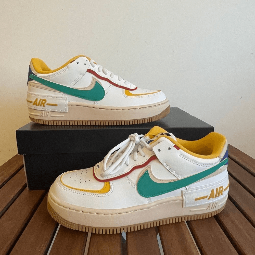 Nike Air Force 1 Shadow Summit White Neptune Green Women Size 8 (CI0919-118)
