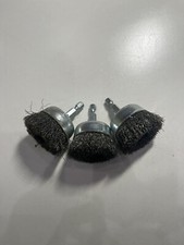 Forney 1-1/2" Crimped Wire Cup Brush Metal 6000 RPM Hex Shank Lot of 3