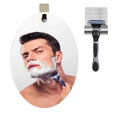 Fogless Shower Mirror for Shaving with Suction, Anti Fog Mirror with Razor Hook