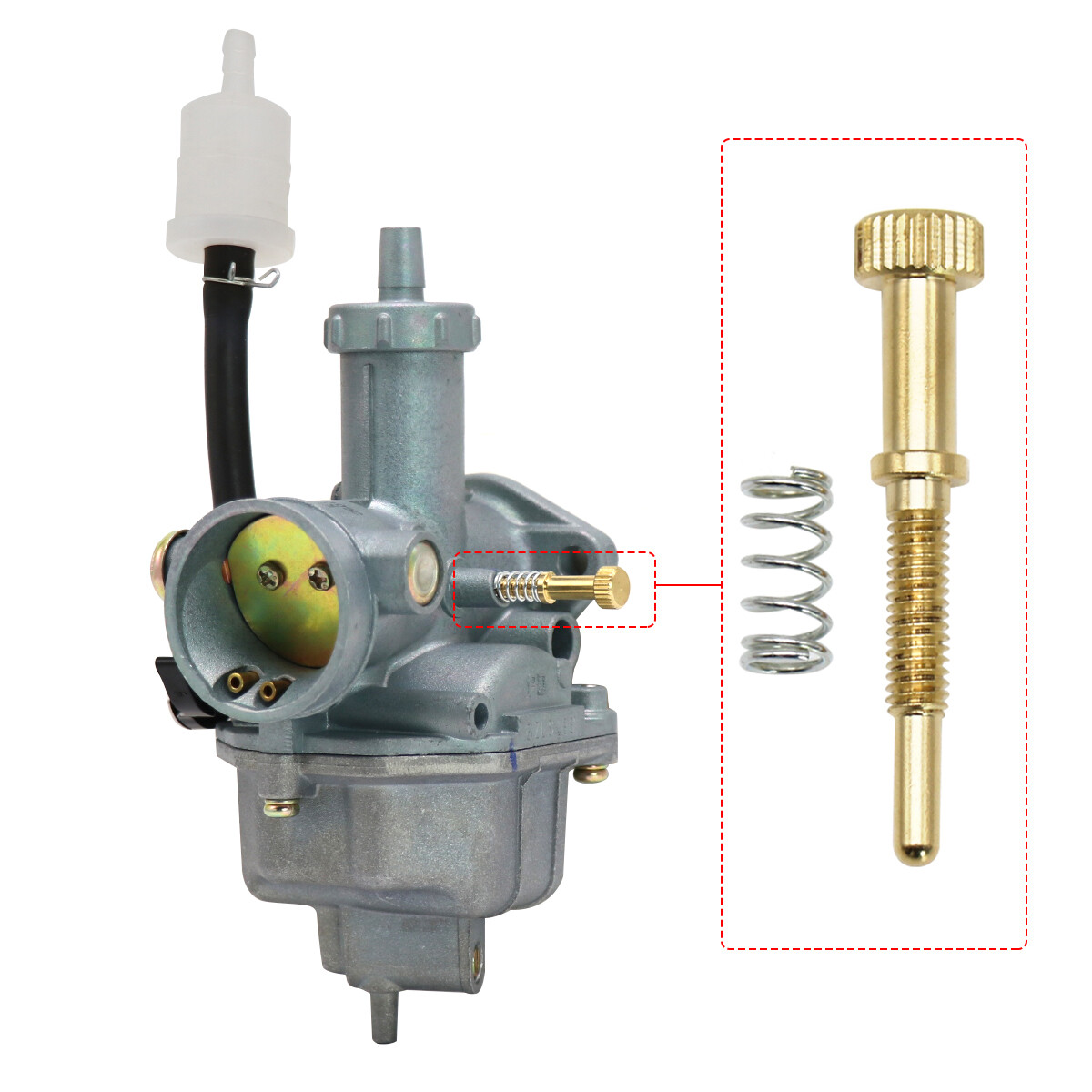 Carburetor Air Fuel Mixing Screws + Idle Speed Adjustment Screw For ...