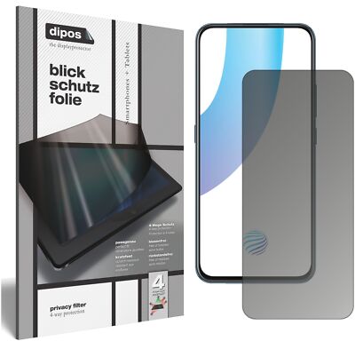 Vivo V17 Pro Blickschutzfolie matt Schutzfolie Folie Display Schutz dipos
