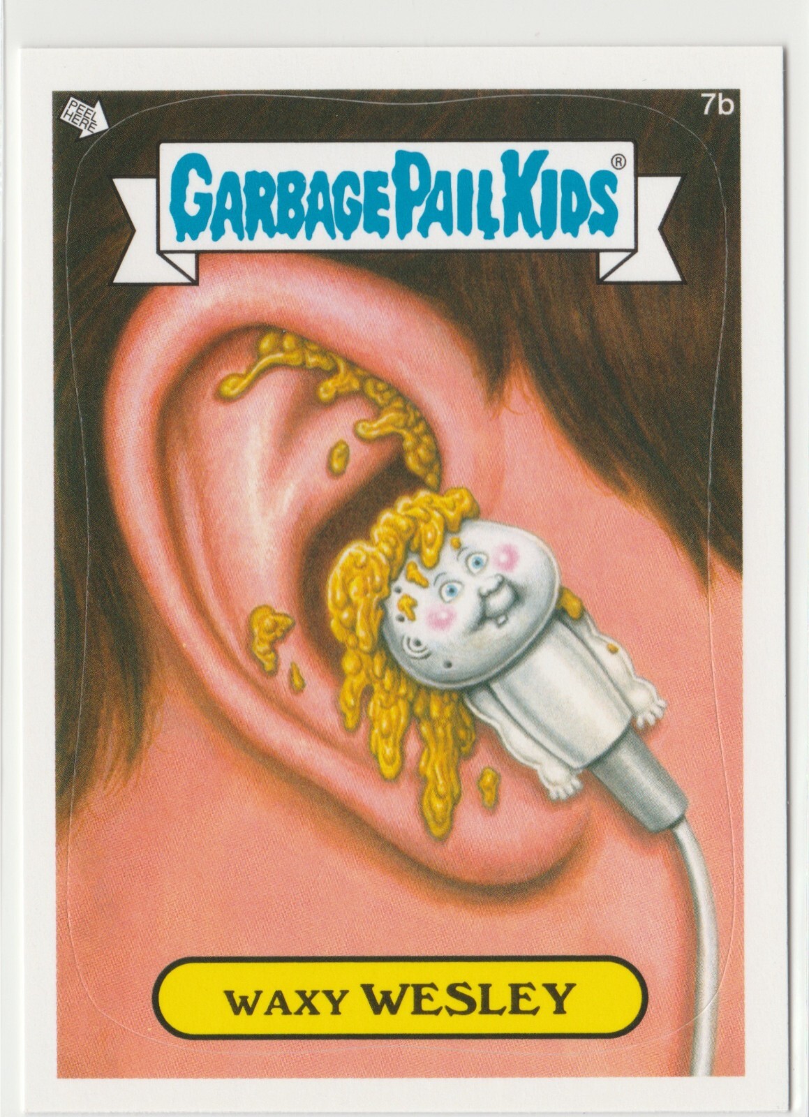 Waxy Wesley #7b Garbage Pail Kids GPK 2012 Series 1 BNS1 Brand New