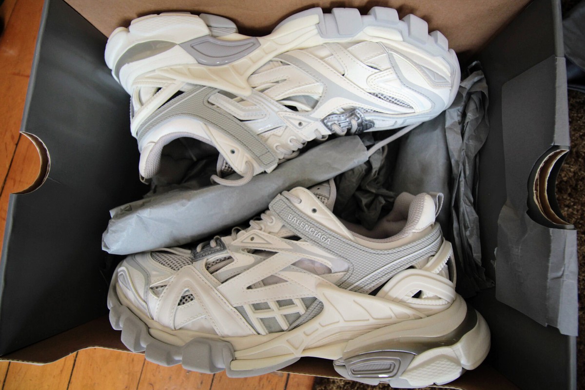 Balenciaga Track 2.0 Open White Gray. Size Women's 12 Men's