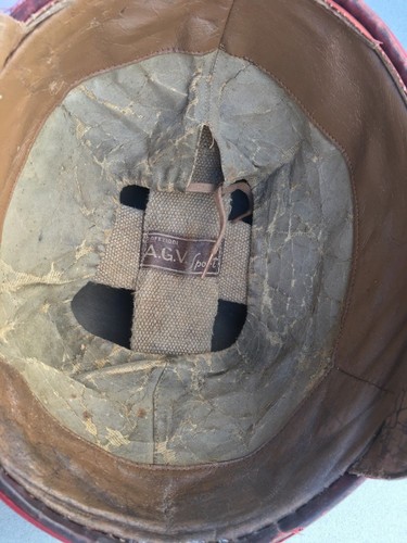 RARE VINTAGE HELMET AGV SPORT ITALY AUTO MOTO INDAN HARLEY US AIR FORCE '50 - Picture 10 of 12