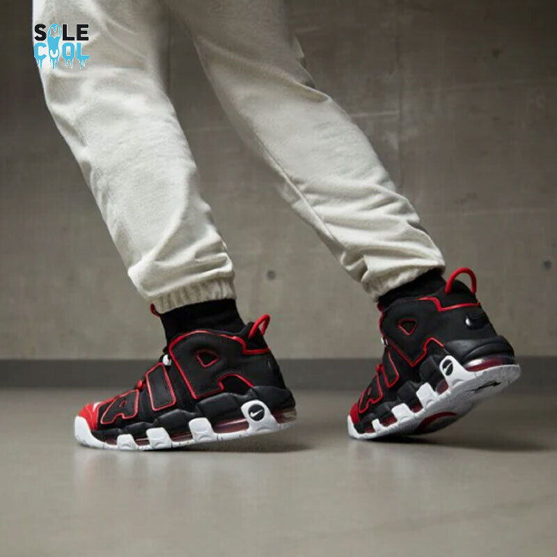 Nike Air More Uptempo Black Red Retro High Basketball Nike Air More Uptempo Black Red Retro High Basketball