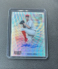 2021 Leaf Metal Draft Mick Abel 1990 Design Silver Wave Auto