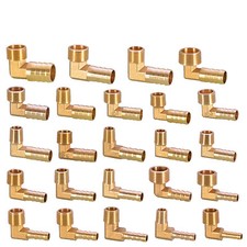 BSP Taper Thread x Hose Tail Elbow 90 Male Thread Brass Fitting Fuel Gas Water