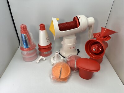 New Tupperware Fusion Master Spiralizer w/ LOTS of Attachments