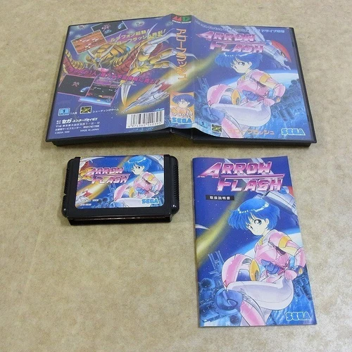 Arrow Flash MegeDrive MD Genesis Sega Used Japan Boxed Tested Working 1990