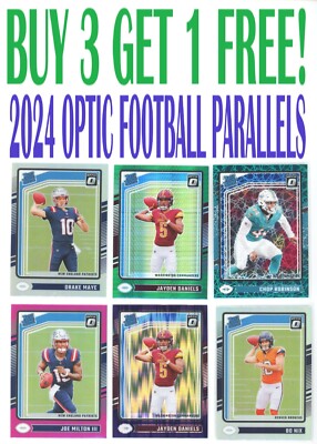2024 Donruss Optic Football PARALLELS (BUY 3 GET 1 FREE) You Pick/Choose