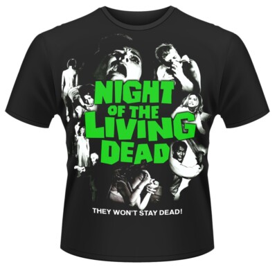 Plan 9 - Night Of The Living Dead 'Vintage Poster' (Schwarz) T-Shirt
