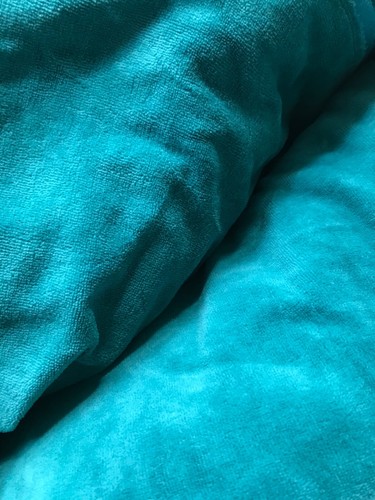 5 metres (appx) Jade Velour Fabric 160cm wide - Picture 3 of 6