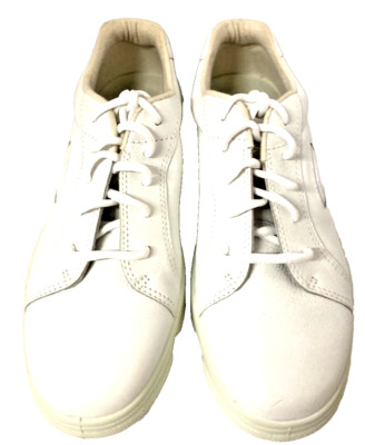 Ecco Mobile White Leather Casual Lace Up Outdoor Sneaker Shoe Mens Euro 42 US 10
