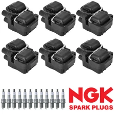 Ignition Coil & NGK Platinum Spark Plug For 98-08 Mercedes CLK320 UF359