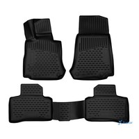 GummifußMatten Gummimatten 3D FüR Mercedes GLC X253 / C253 2015-2022 4 Tlg