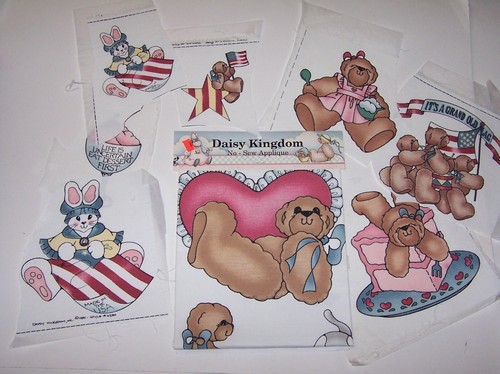 6 apliques de tela vintage 1990 Daisy Kingdom sin costura 5 nuevos 1 usados - Imagen 6 de 6