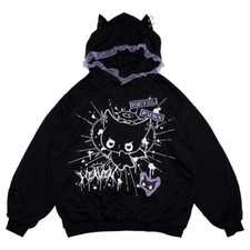 NEW ACDC Rag - Baby Punk Devil Punk Oversized Hoodie -Harajuku Anime