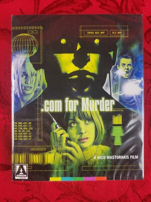 .COM FOR MURDER (2023) ARROW, Slip Cover, Nico Mastorakis, Nicolette Sheridan