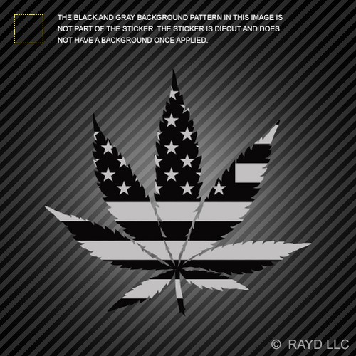 Adesivo Autoadesivo Bandiera Michigan Con Foglia Di Marijuana &ndash; 420 Hemp &ndash; Rayd Workshop
