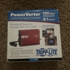 Tripp Lite 150W Car Power Inverter 1 Outlet Auto Inverter Ultra PV150 New