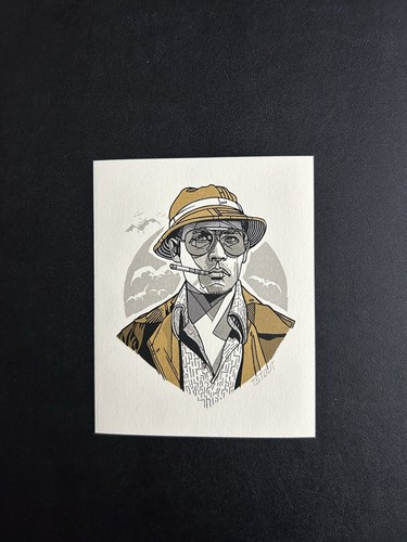 Tyler Stout Handbill Raoul Duke Complete Set Of 4!! Series 2 Pros And Cons Rare! - Picture 12 of 14