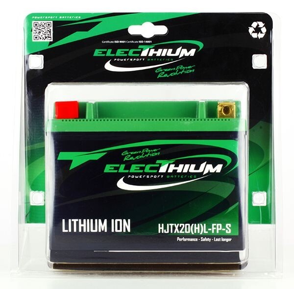 Batterie Lithium Electhium HJTX20L-FP-S YTX20L-BS 12V quad scooter moto