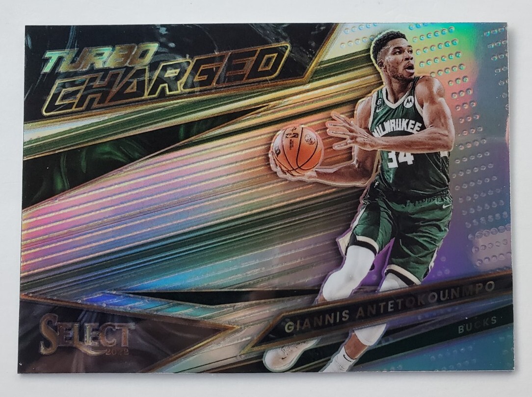 2022-23 Panini Select Turbo Charged Giannis Antetokounmpo Silver Prizm #10