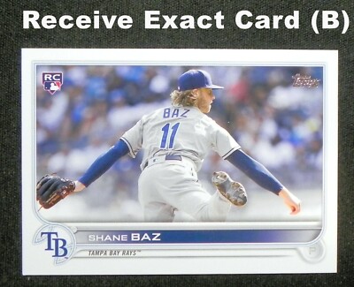 SHANE BAZ 2022 Topps Factory Set Rookie Image Variation EXACT Card (B) #421