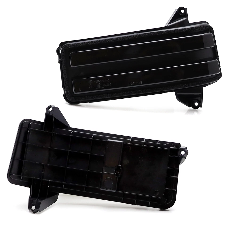 Feux rétroviseurs latéraux LED fumés/séquentiels pour Chevrolet GMC 2500 3500 20-UP - Photo 3/4