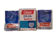 Vintage Coleman Silk-lite Mantles In Original Box 1960s 2 Mantles See Discript 