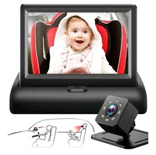 Baby Car Mirror with 4.3'' HD Night Vision Function Display, Safety Car Seat ...