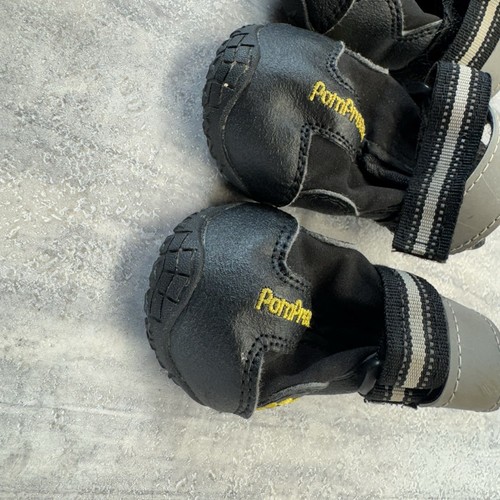 PomPreece Dog Boots Size 3 Hook And Loop Closure Reflective Straps - Picture 3 of 5