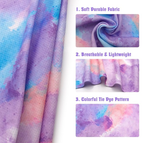 Paquete de 2 pañuelos de enfriamiento instantáneo para perros de secado rápido tie dye pañuelos para perros para verano... - Imagen 3 de 7